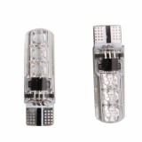 Cumpara ieftin Set 2 becuri auto, LED, T10, RGB, 12V, telecomanda inclusa