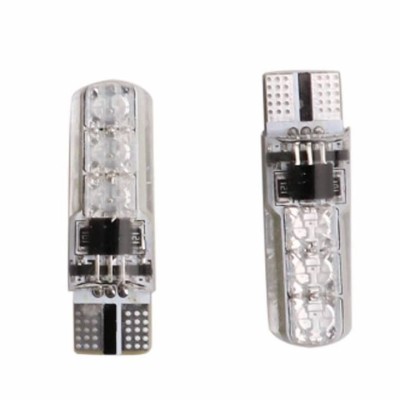 Set 2 becuri auto, LED, T10, RGB, 12V, telecomanda inclusa foto