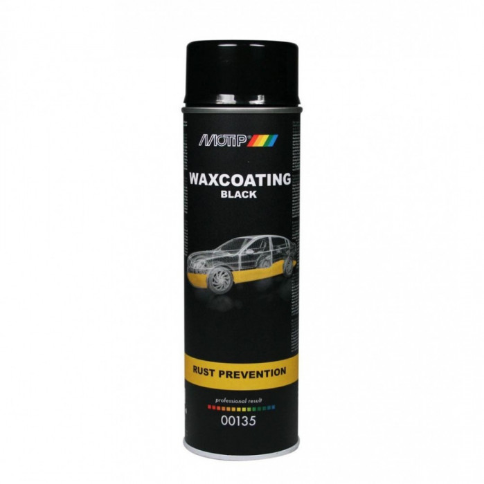 Ceară anticorozivă pentru protecție caroserie auto MOTIP Waxcoating, negru,