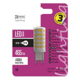 Bec LED G9 230V 4.5W 4100K alb mediu 465lm EMOS