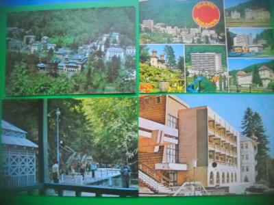 HOPCT LOT 3069 SLANIC MOLDOVA -JUD BACAU-4 CARTI POSTALE-NECIRCULATE foto
