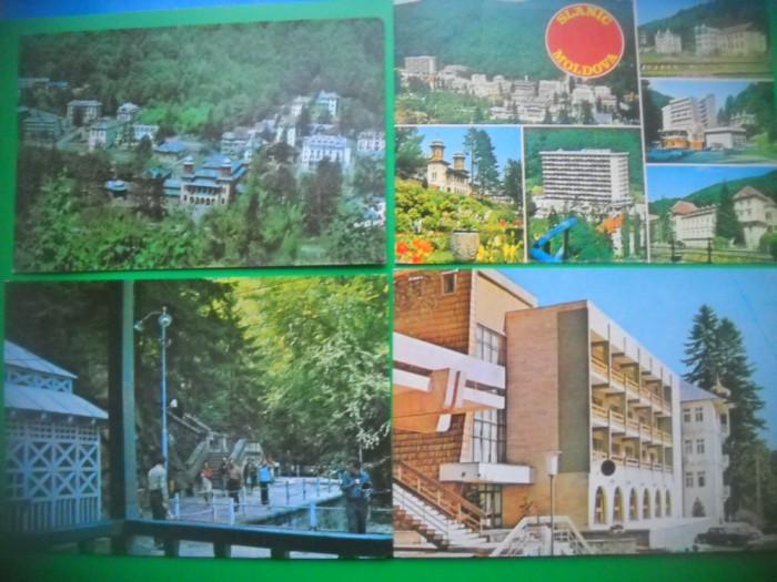 HOPCT LOT 3069 SLANIC MOLDOVA -JUD BACAU-4 CARTI POSTALE-NECIRCULATE