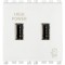 Priza USB tip A dubla 5V 2,1A 2M Vimar Arke alb 19295.B