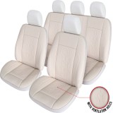 Set Huse Scaun Exclusive Leather King Bej 522186 125799