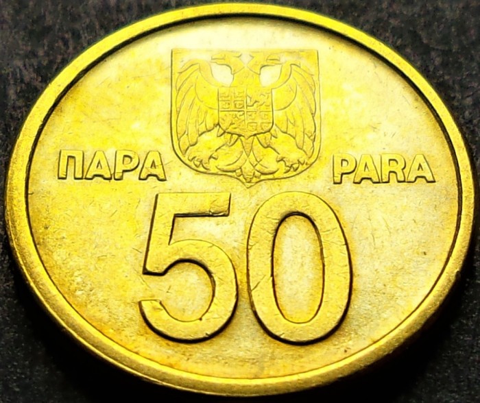 Moneda 50 PARA - SR YUGOSLAVIA, anul 2000 * cod 1472 A