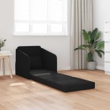 vidaXL Pat canapea 60cm Negru țesătură 4106639