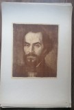 Plansa Gravura Mircea Olarian Nicolae Balcescu