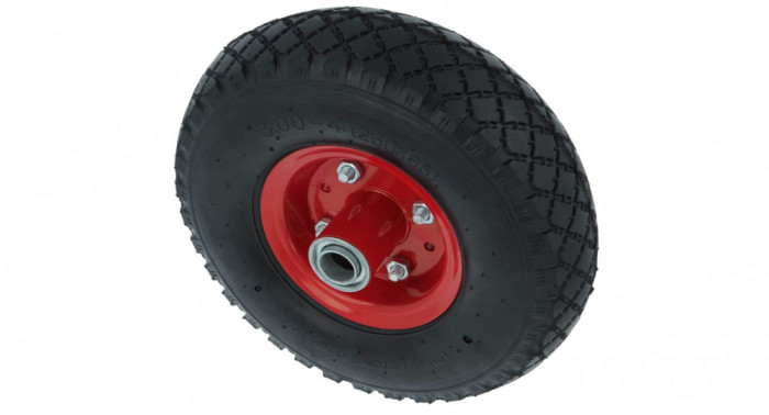 Roata pneumatica Amig pentru roabe sau carucioare de depozit, 260 x 85 mm - SECOND