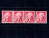 SUA 1954 - Uzual 2c, Jefferson, ștraif de 4 neuzat, din roll
