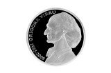 D2 MOLDOVA 50 lei 2010 /GRIGORE VIERU / argint .999, 13 g / tiraj 500 buc / in caseta originala ,certificat /proof