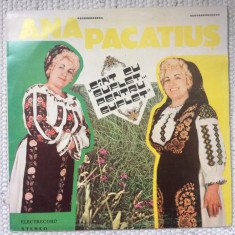 ana pacatius Cant cu suflet pentru suflet disc vinyl lp muzica populara banat