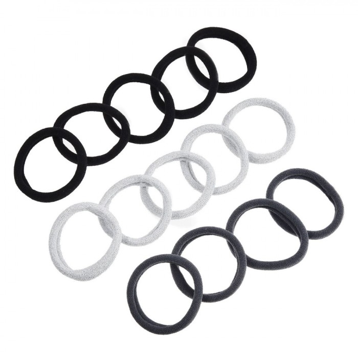 Set Elastice Păr Femei, Frotte, Multicolor, 12 Bucăți