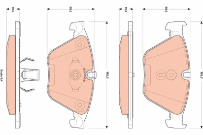 TRW GDB1854 set placute frana,frana disc foto
