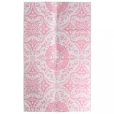 Covor exterior vidaXL ARAKIL roz 160x230 cm, polipropilena (PP), jacquard dublu strat