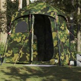 VidaXL Cort de duș pentru 2 persoane, camuflaj, impermeabil