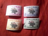 Serie Bahawalpur 1949 UPU , cu supratipar , 4 valori
