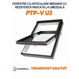 Fereastra cu articulare mediana cu rezistenta ridicata la umezeala, Fakro, Model PTP-V U3