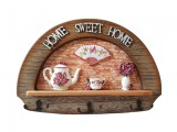 Cumpara ieftin Cuier Home Sweet Home, 3 agatatori, 36 cm, HML61