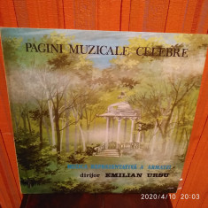 -Y-PAGINI MUZICALE CELEBRE - MUZICA REPREZENTATIVA A ARMATEI VINIL foto