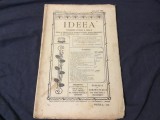 Revista Ideea anul III nr 1-2 / mai-iunie 1923 !