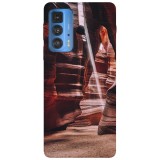 Husa compatibila cu Motorola G100 model Desert Antelope Canyon, Silicon, TPU, Viceversa, Transparent, Carcasa