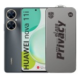 Folie de Protectie pentru Huawei Nova 11i, TEO, Sticla Securizata ESD Antistatica, Super-X Privacy OG, Margini Negre, 0.30 mm, Transparent Inchis