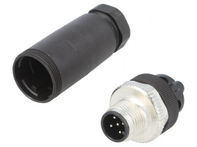 Conector M12 5-Pin Tată DeviceNet/CANopen Drept pe Cablu foto