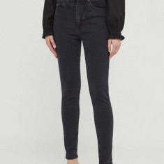 Levi's jeansi RETRO HIGH SKINNY femei, culoarea negru