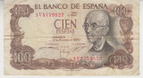 M1 - Bancnota foarte veche - Spania - 100 pesetas - 1970