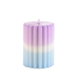 Cumpara ieftin Lumanare ambientala ceara violet alba albastra &Oslash; 7,5 cm x 10 H