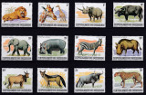 DB1 Fauna Africana Burundi Mi 2014 800 Euro 1583 - 1594 lipseste 1595 MNH, Nestampilat