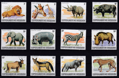 DB1 Fauna Africana Burundi Mi 2014 800 Euro 1583 - 1594 lipseste 1595 MNH foto