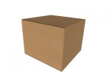 Cutie Carton Natur 100x100x100 mm, 3 Straturi CO3, 420 g/mp, Rezistenta Stivuire, Papetarie, Transport
