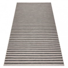 Covor Cu două fețe sisal 29204095 Benzi bej si negru, 160x230 cm