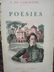 A. de Lamartine - Poesies (Editia: 1938) foto