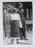 Copie foto 125 x 87 mm cu Regele Carol II și soția lui Regina Elena(Regina Mamă),produsul din imagini