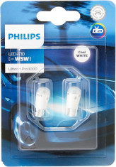 SET 2 BECURI LED EXTERIOR 12V T10 W21X9.5D ULTINON PRO3000 PHILIPS foto