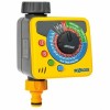 Programator Irigare Hozelock Aqua Control Plus, Electric, Exterior, Presiune 0.1-10 Bar, Timer Udare Automat, Galben/Gri