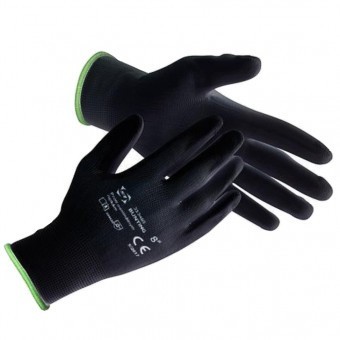 Manusi de lucru Strend Pro Brotula Black, cu strat de latex, marimea M foto