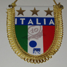 Fanion fotbal - Federatia de Fotbal din ITALIA (cu autograf)