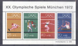 Germany Bundes 1972 Olympic Games Munchen perf. sheet Mi.B8 MNH DA.209, Nestampilat