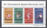 Germany Bundes 1972 Olympic Games Munchen perf. sheet Mi.B8 MNH DA.209, Nestampilat