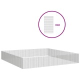 Cumpara ieftin Adapost pentru animale cu 48 panouri, 54x100cm, fier galvanizat