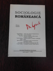 SOCIOLOGIE ROMANEASCA NR.3/1999 - D. GUSTI director fondator foto