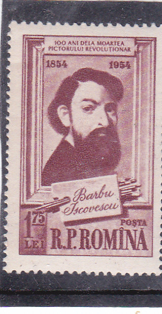 ROMANIA 1954 LP 378 CENTENARUL BARBU ISCOVESCU , MNH