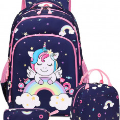 Wadalh rucsac fata unicorn scoala elementara rucsac fata Escol set sac