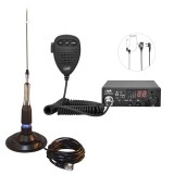 Kit statie radio CB PNI Escort HP 8001L ASQ cu antena ML160 si casti