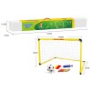 Set Poarta de Fotbal pentru Copii, Flippy, 80x120 cm, Minge, Cartonase, Pompa, Fluier, Galben