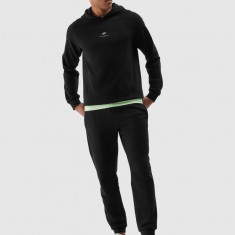 Pantaloni jogger de trening din bumbac organic pentru bărbați - negri