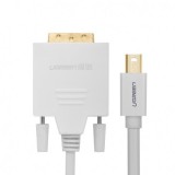 Adaptor cablu Mini Displayport DP la DVI 24+1-Lungime 3 Metri-Culoare Alb, Ugreen